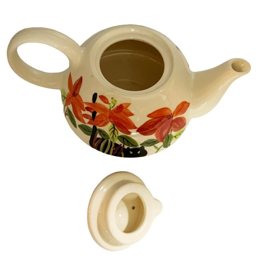 Herman Dodge and Son Hand Painted Black Cat Tea Pot & Cup - Picture 4 of 12
